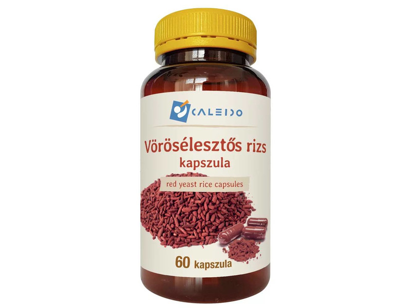 Caleido VÖRÖSÉLESZTŐS RIZS kapszula 60 db
