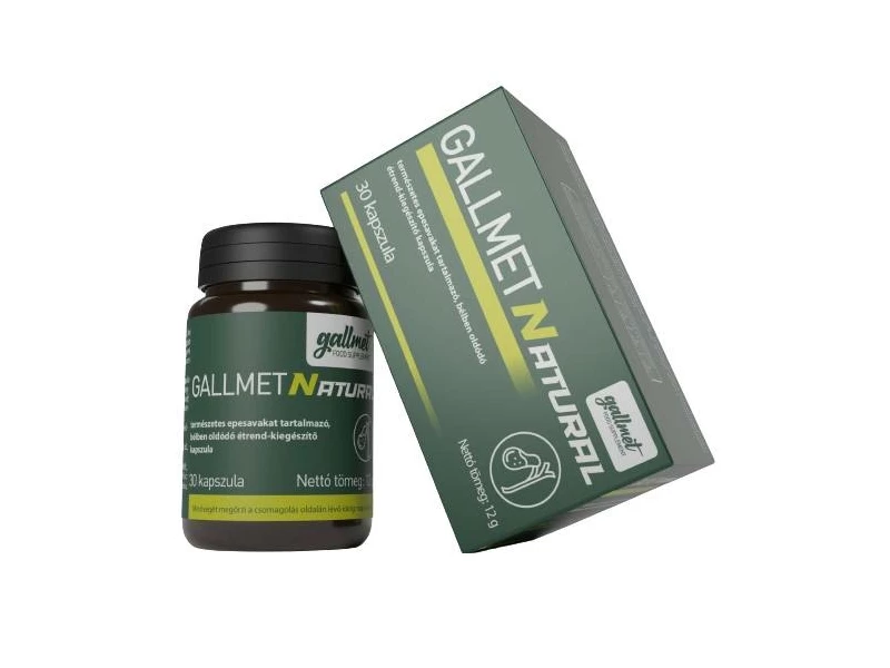 Gallmet N kapszula 30db - természetes epesavakat tartalmaz