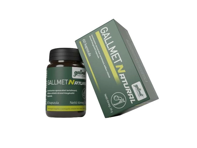 Gallmet N kapszula 60db - természetes epesavakat tartalmaz