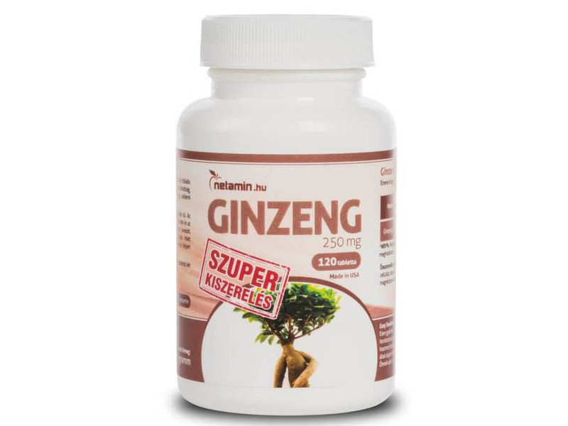 Netamin Ginzeng 250 mg Szuper Kiszerelés 120 db Tabletta