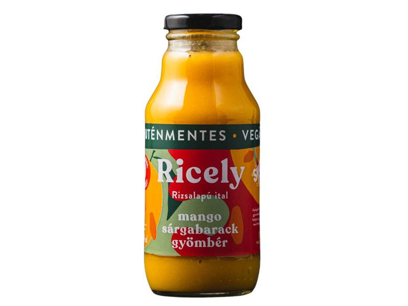 Ricely sárgabarack-mangó-gyömbér rizsalapú gyümölcsös ital 330ml