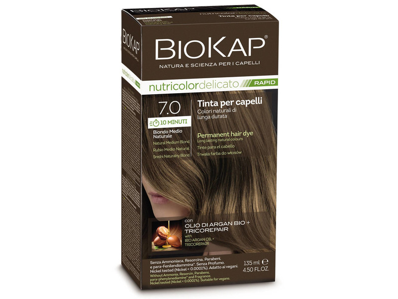 Nutricolor Rapid Tartós hajfesték Nr 7.0 Natural Medium Blond
