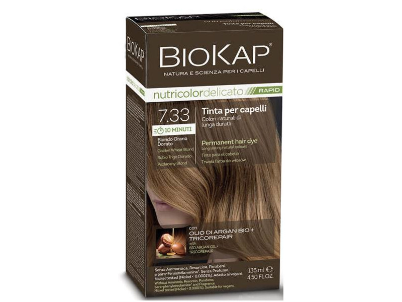 Nutricolor Rapid Tartós hajfesték Nr 7.33 Golden Wheat Blond