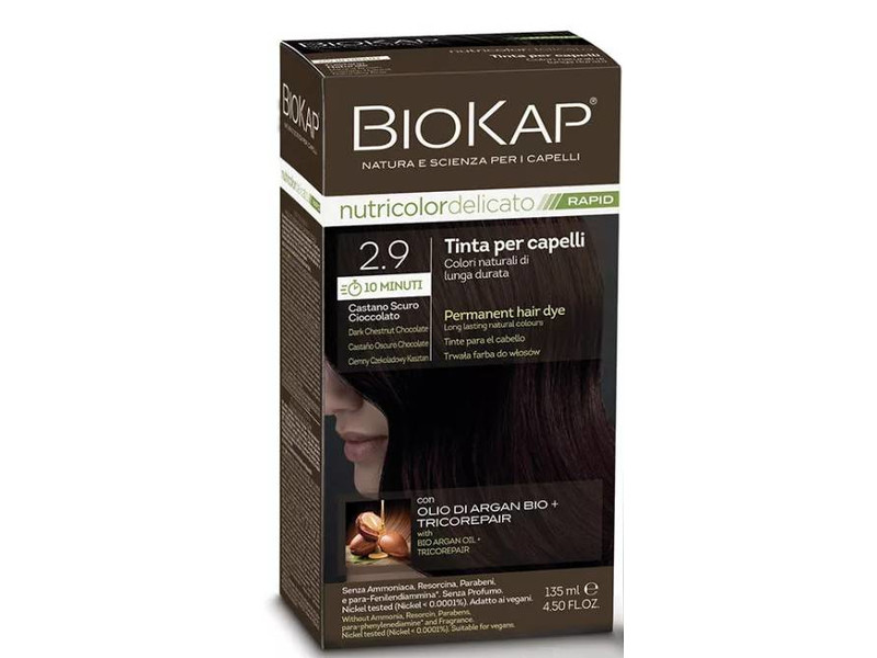 Nutricolor Rapid Tartós hajfesték Nr 2.9 Dark Chestnut Chocolate