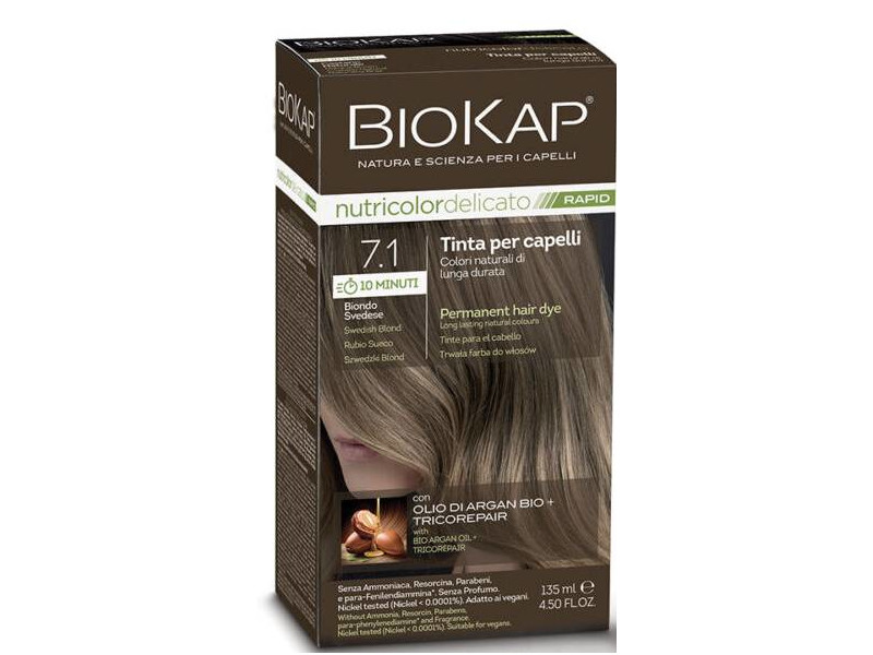 Nutricolor Rapid Tartós hajfesték Nr 7.1 Swedish Blond