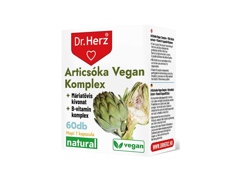 Dr.Herz Articsóka 400mg 60 db vegan kapszula