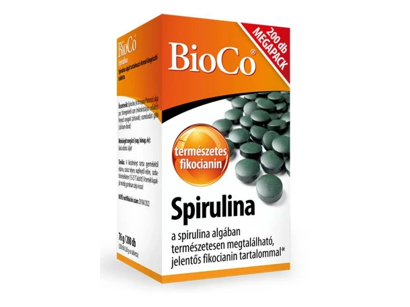 BioCo Spirulina Megapack tabletta 200 db