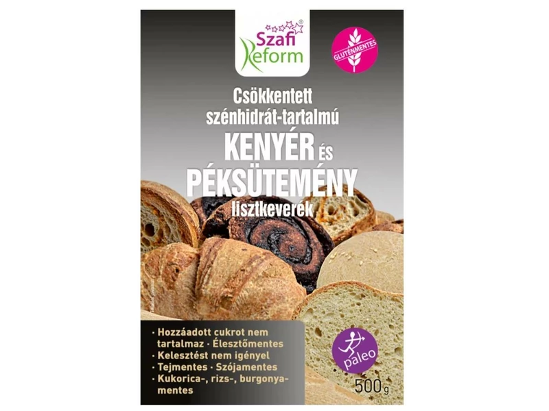 Szafi Reform GM CH-csökkentett kenyér és péksütemény lisztkeverék 500g
