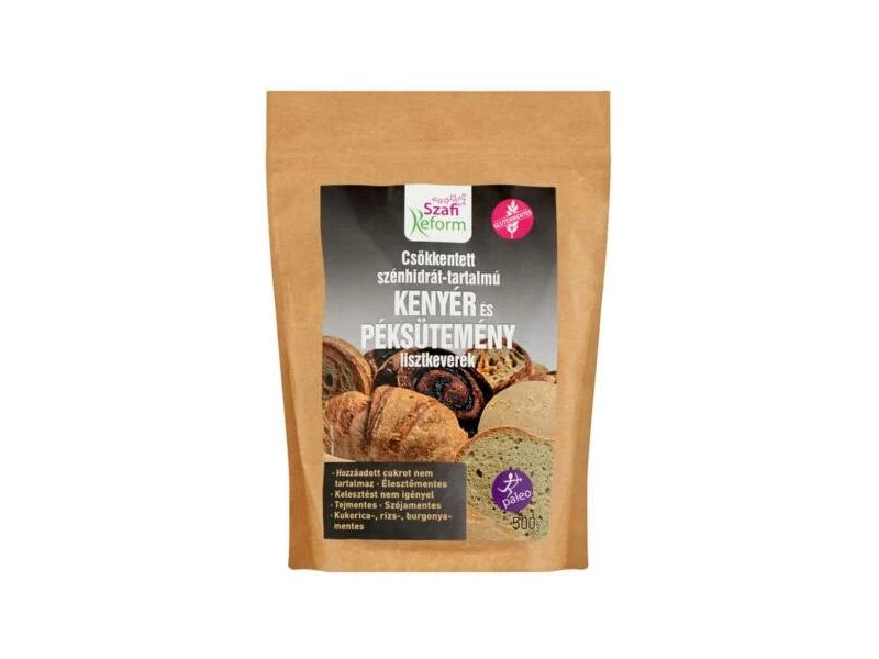Szafi Reform GM CH-csökkentett kenyér és péksütemény lisztkeverék 500g