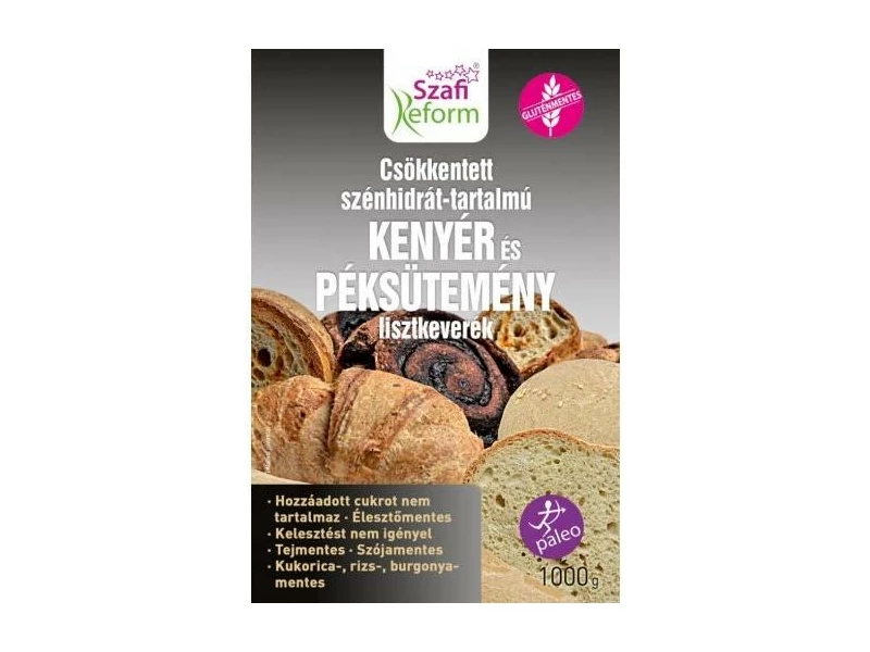 Szafi Reform GM CH-csökkentett kenyér és péksütemény lisztkeverék 1000g