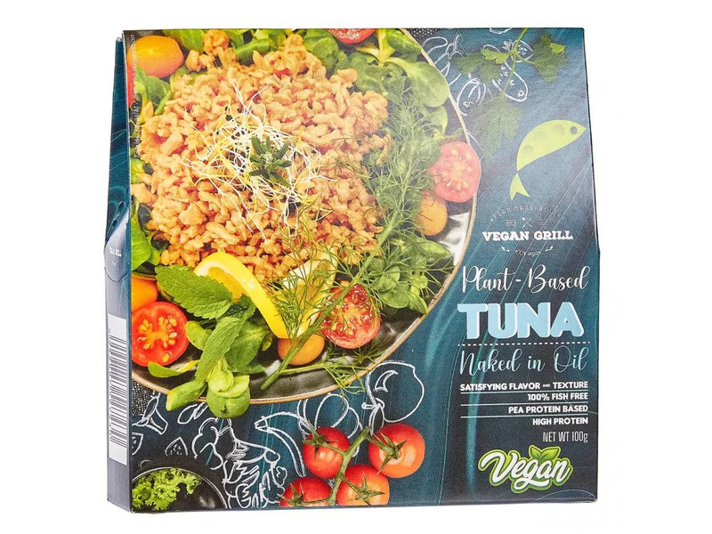 Vegan Grill PEA MEAT Plant Based TUNA Naked in Oil 100g