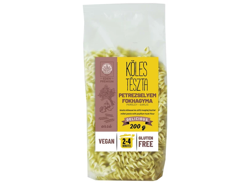ִÉden gluténmentes Kölestészta petrezselyem-fokhagyma orsó 200