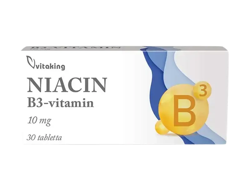 Vitaking Niacin B3-vitamin 10 mg (30db)