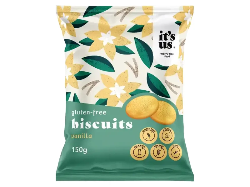 It's us Gluténmentes Vaníliás Omlós Keksz 150g