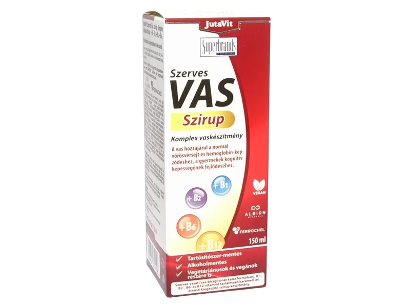 JutaVit Szerves Vas Szirup 150 ml