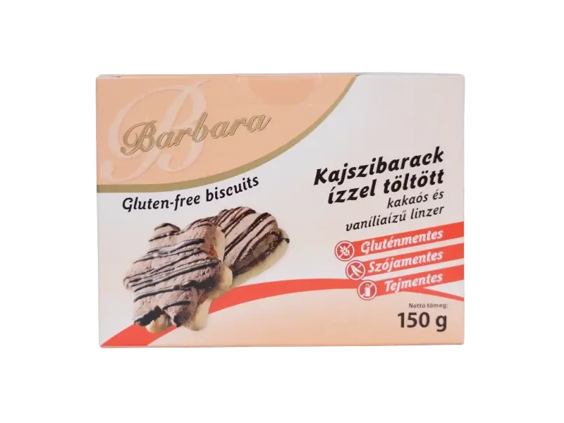 Barbara Gluténmentes Kajszis linzer 150 g