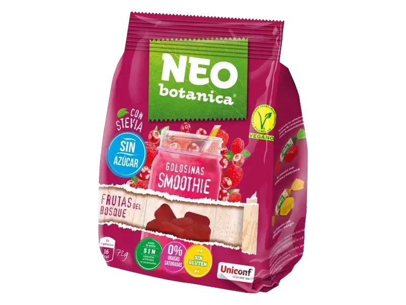 NEOBOTANICA Gumicukorka STEVIA Smoothie Erdeigyümölcs 72g