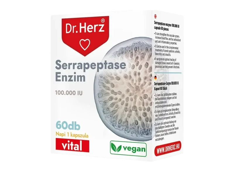 Dr. Herz SERRAPEPTASE enzim 100000 IU 60 db kapszula
