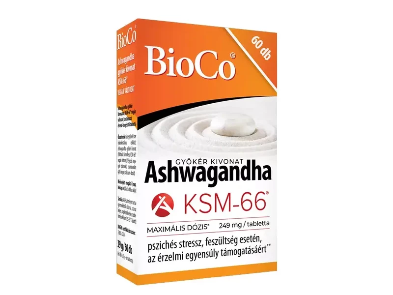 BioCo Ashwagandha gyökér kivonat KSM-66 60 db