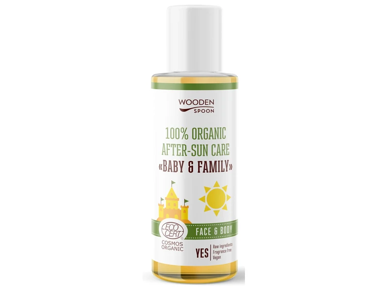 Wooden Spoon Bio napozás utáni olaj csecsemő és érzékeny bőrre 100ml