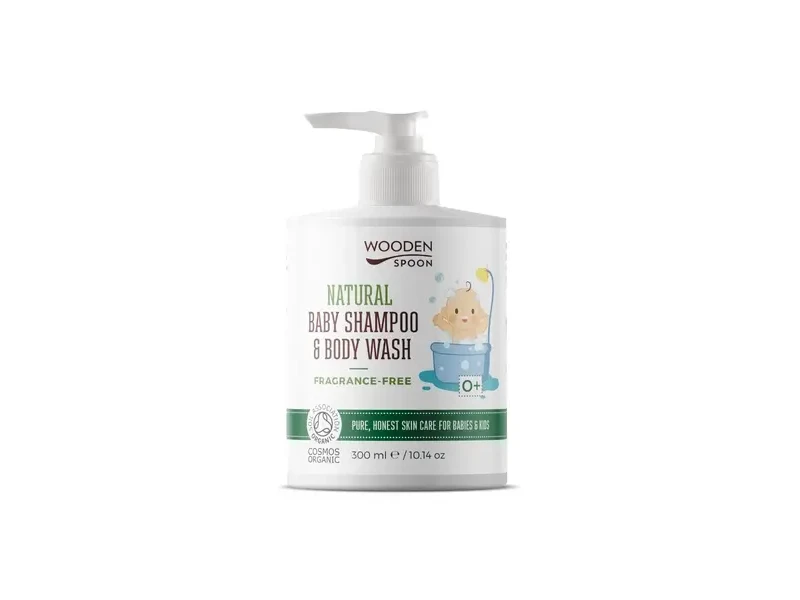 Wooden Spoon Natura Baba Sampon és Tusfürdő - Illatmentes 300 ml