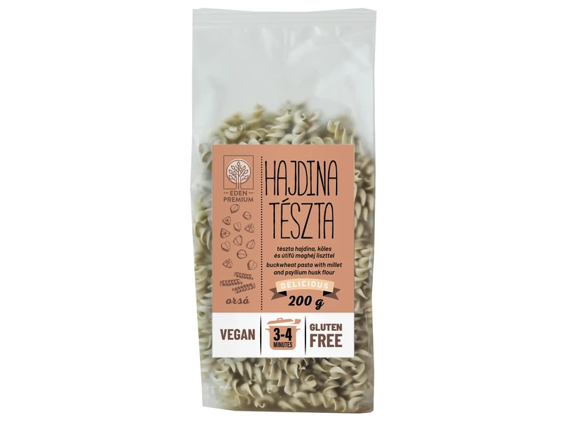 Éden Prémium Hajdinatészta orsó kölessel 200g