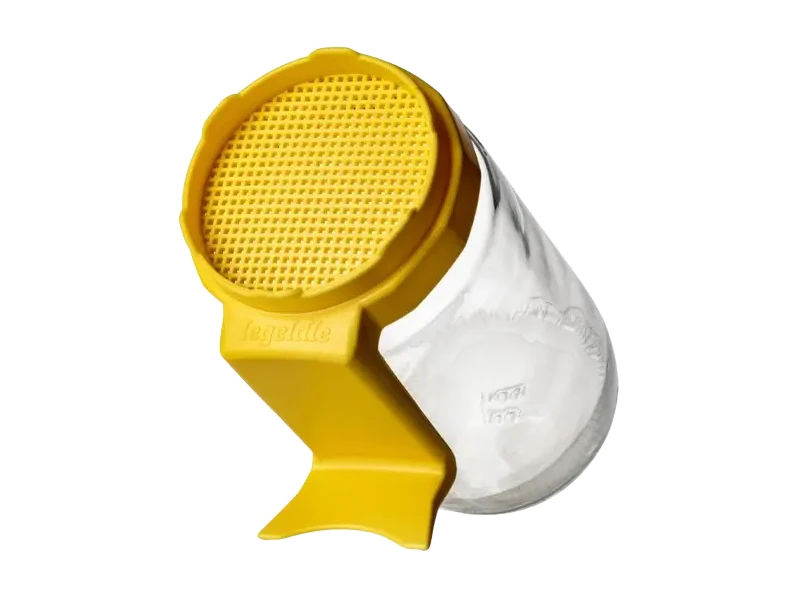 Csíráztató üvegedény sárga kupakkal 1db