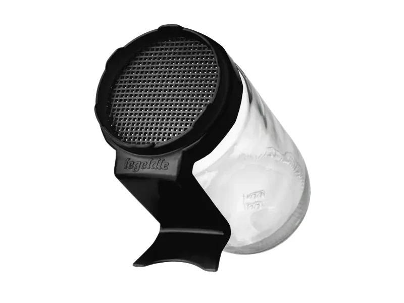 Csíráztató üvegedény fekete kupakkal 1db