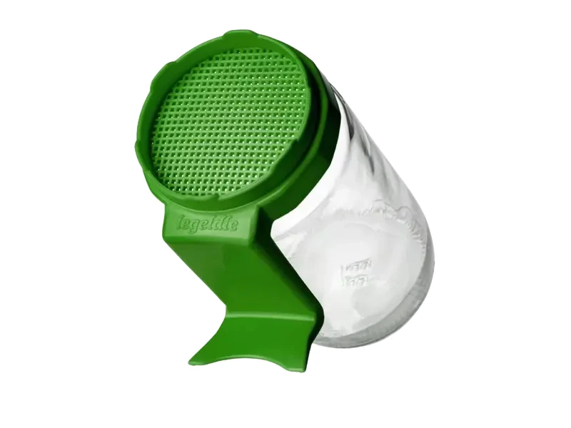 Csíráztató üvegedény zöld kupakkal 1db