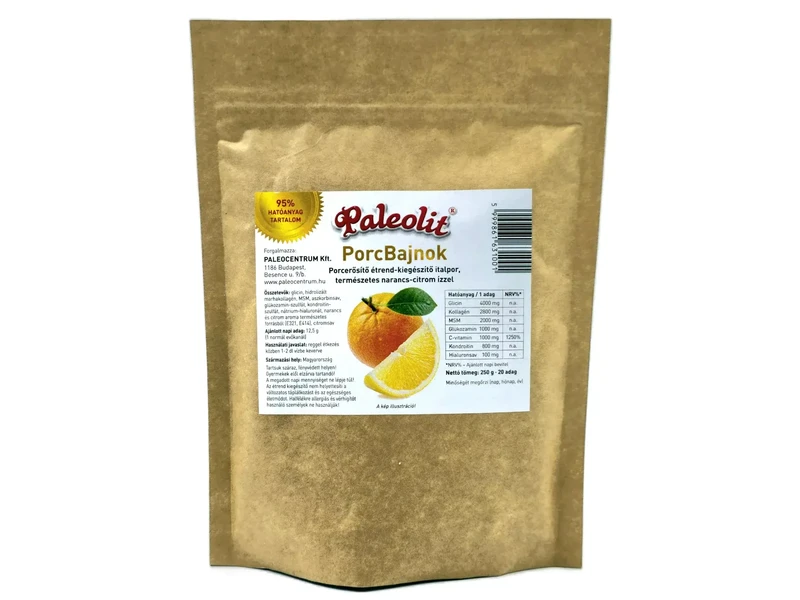 Jom Tom PorcBajnok MSM-Kollagén porcerősítő italpor Narancs- Citrom 250 g