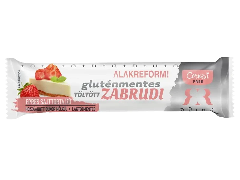 Cornexi Free Alakleform Töltött Zabrudi Epres Sajttorta Ízű Gluténmentes HCN 30 g
