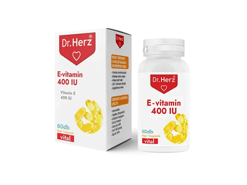 Dr. Herz E-vitamin 400IU lágyzselatin kapszula 60db