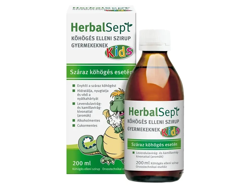 HerbalSept Köhögés elleni szirup gyermekeknek 200 ml