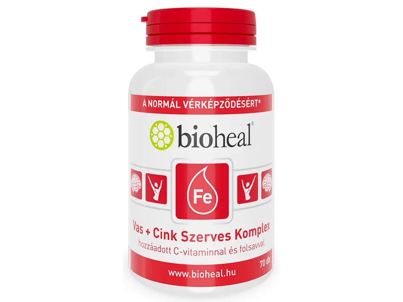 Bioheal Vas + Cink Szerves Komplex tabletta 70 db