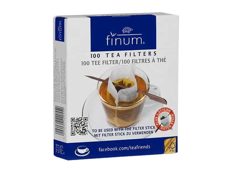 Finum papír teafilter pálcikával 100 db