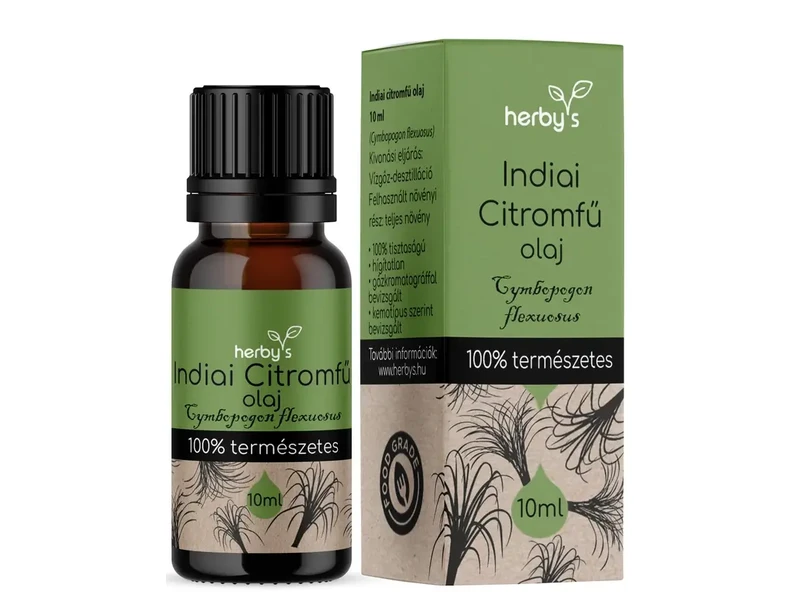 Herby's Indiai Citromfű olaj 10 ml FOOD GRADE