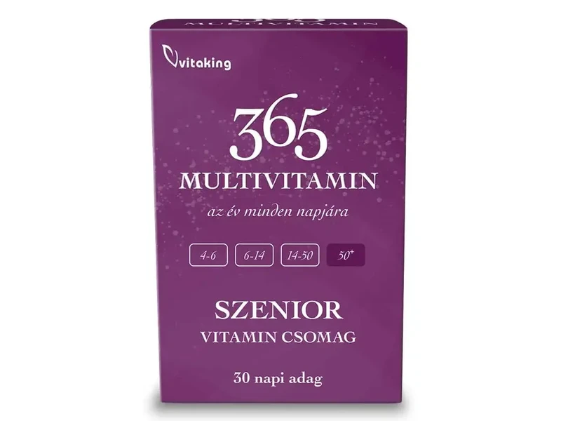 Vitaking 365 SZENIOR Multivitamin csomag 30 napi adag