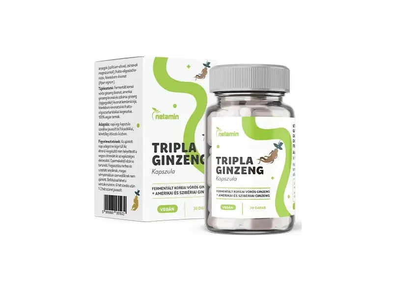Netamin Tripla Ginzeng étrend-kiegészítő kapszula 30 db