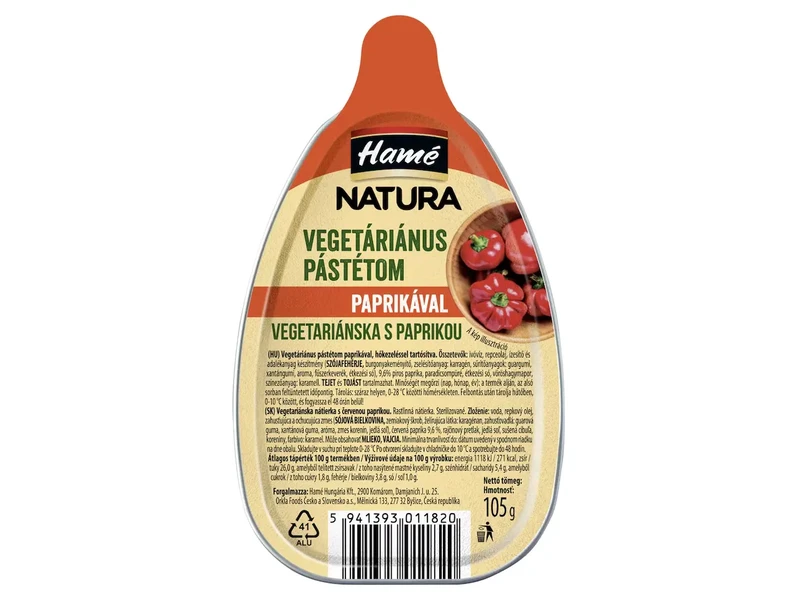 Hamé Vega pástétom pirospaprikás 105 g