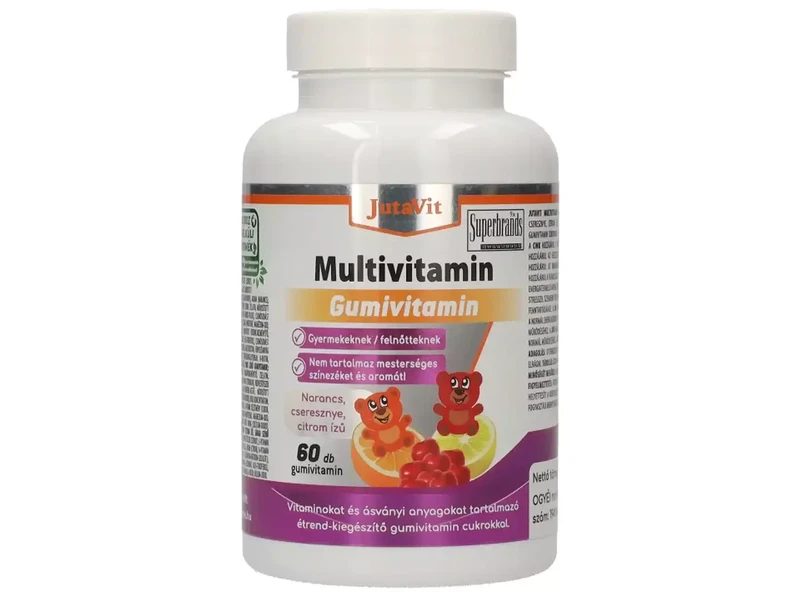 Multivitamin Gumivitamin narancs,cseresznye,citrom ízű 60 db