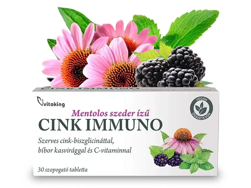 Vitaking Cink Immuno szopogató tabletta 30 db