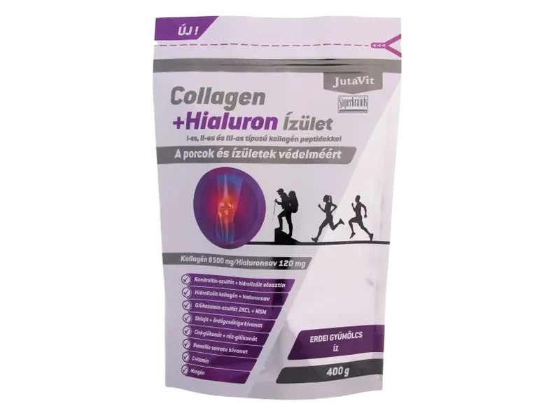 JutaVit Collagen+Hialuron ízület Erdei gyümölcs íz 400 g