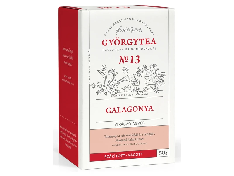 Györgytea Galagonya virágzó ágvég 50g