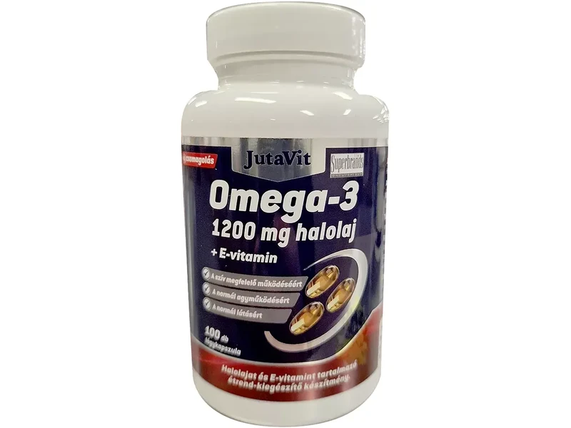 Jutavit Omega-3 halolaj 1200 mg + E-vitamin kapszula 100 db
