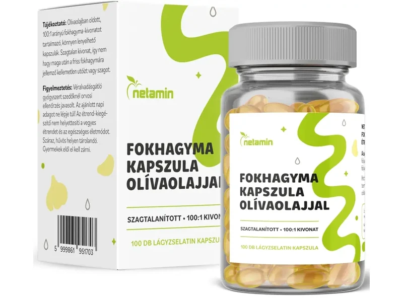 Netamin Fokhagyma Kapszula Olivaolajjal 100 db