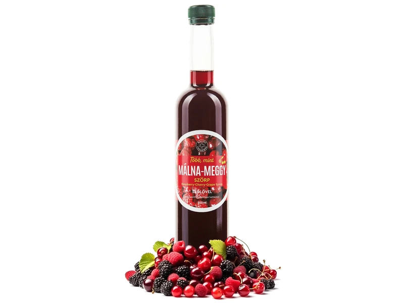 Bálint Málna-meggy szörp szőlővel 500 ml