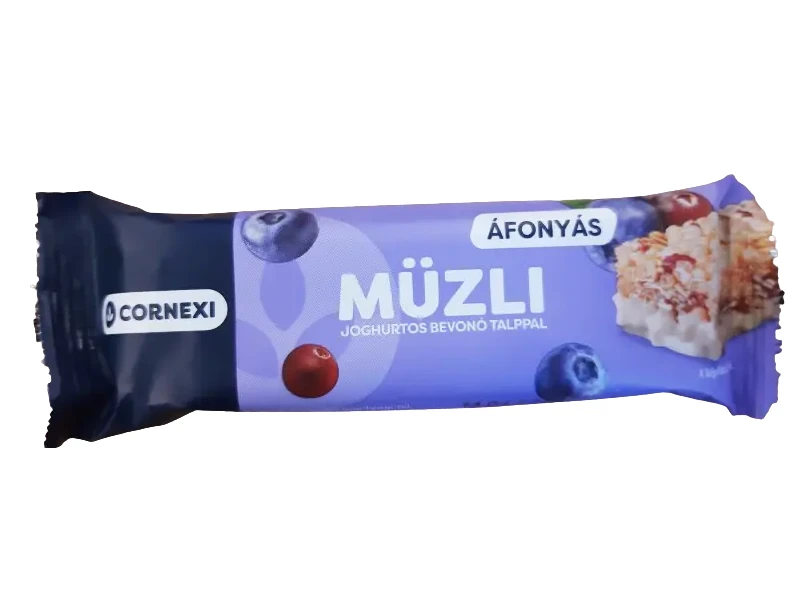 Cornexi Áfonyás Müzliszelet Joghurtos bevonó talppal 25g