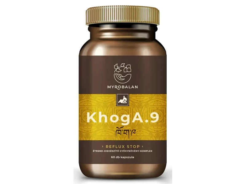 Myrobalan KhogA.9 gyomorégés, reflux elleni gyógynövény-komplex 60db
