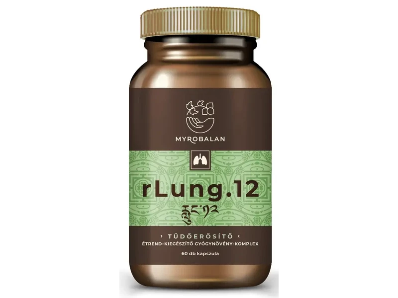 Myrobalan rLung.12 Tüdőerősítő és Tüdőtisztító gyógynövény-komplex 60db