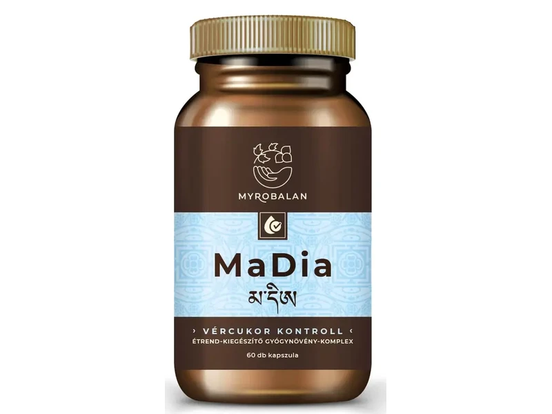 Myrobalan MaDia vércukor kontroll gyógynövény-komplex 60db